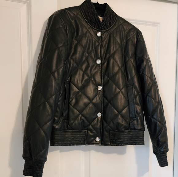 Michael Kors Quilted Bomber Jacket Size S but fits like a M - Picture 14 of 16